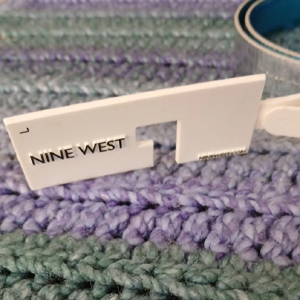 Nine West Turquoise and White Belt